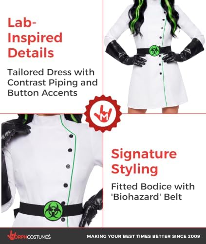 Morph Mad Scientist Costume Women, Halloween Costumes for Women