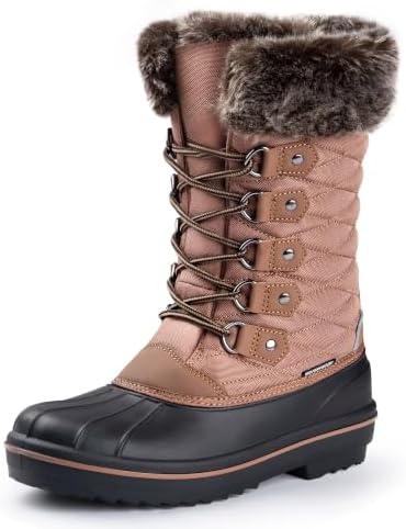 FREE SOLDIER Women's Winter Snow Boots Waterproof Shell