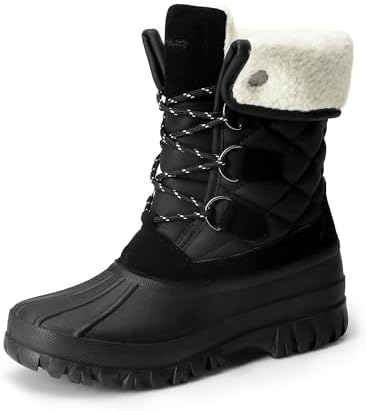 DREAM PAIRS Women's Mid Calf Winter Snow Boots