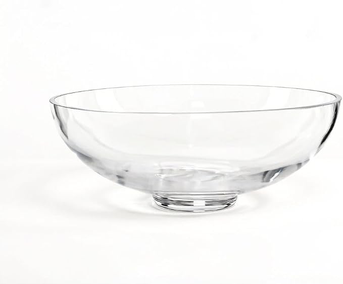 CYS EXCEL Glass Small Decorative Footed Bowl (H:3" D:8") Fruit Display Terrarium Compote Pedestal Vase Kitchen Table Centerpiece