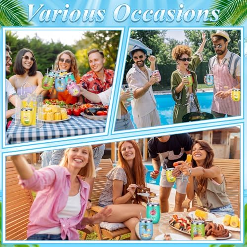 Patelai 36 Pcs Hawaiian Theme Gift Set for Men Women