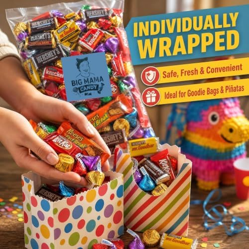 Big Mama Halloween Candy Bulk Chocolate Bar Variety Pack 10 lb