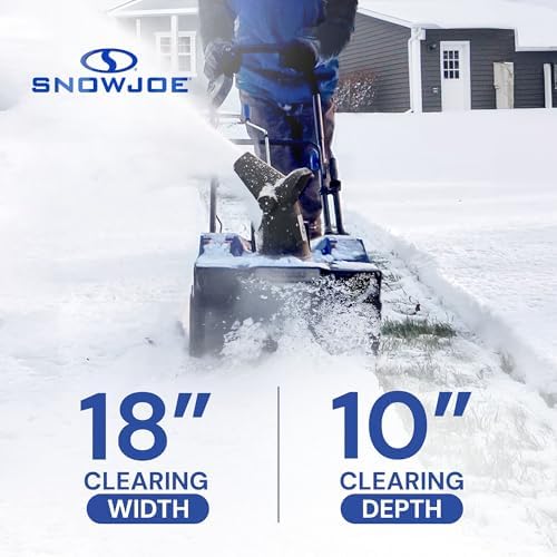 Snow Joe 48V Cordless Snow Blower Kit w/2x 4Ah Batteries, 24V-X2-SB18