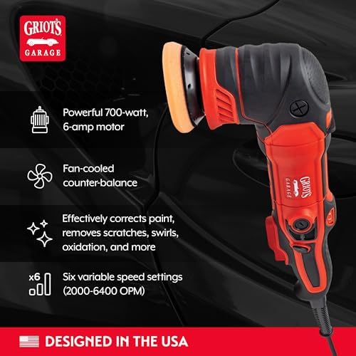 Griot's Garage G8 Orbital Polisher for Car Polishing and Detailing, 10908