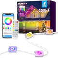 Permanent Outdoor Lights, 200ft Christmas RGB+IC Lights with 100 Modes