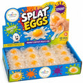 The Dreidel Company 12 Count Clear Sticky Egg Splat Balls - Soft Squishy Liquid Filled Yolk Stress Relief Fidget Toys, Novelty Party Favors and Goodie Bag Fillers