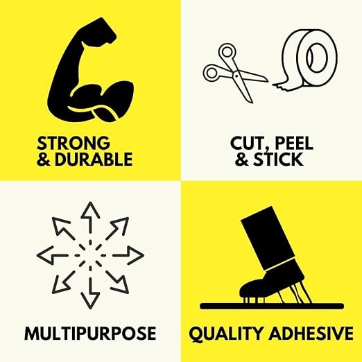 PSBM Yellow Packing Tape, 12 Rolls, 2 Mil Thick, 1.88 Inch Wide, 110 Yards Per Roll, Total 1320 Yards, Colored Tape for Sealing Cartons, Packaging, Shipping & Moving