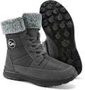 Ablanczoom Winter Snow Boots for Women: Comfortable Warm Fur Lined Womens Boots Outdoor Waterproof Non Slip Lace Up Walking Booties