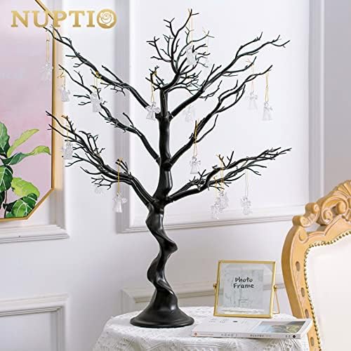 NUPTIO Black Ornament Tree, 30 Inch Artificial Halloween Spooky Branch