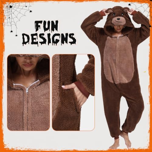 Adult Onesie Pajamas Animal One Piece Costume Halloween Cosplay for Women Men