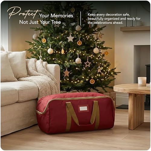 Covermates Christmas Tree Storage Bag, Fits 3 ft Trees, Red