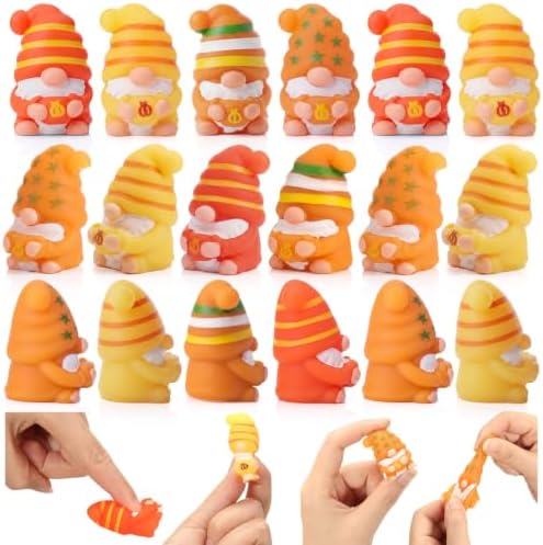 Thenshop 20 Pcs Fall Thanksgiving Gnome Balls Party Favors Bulk 4 Designs