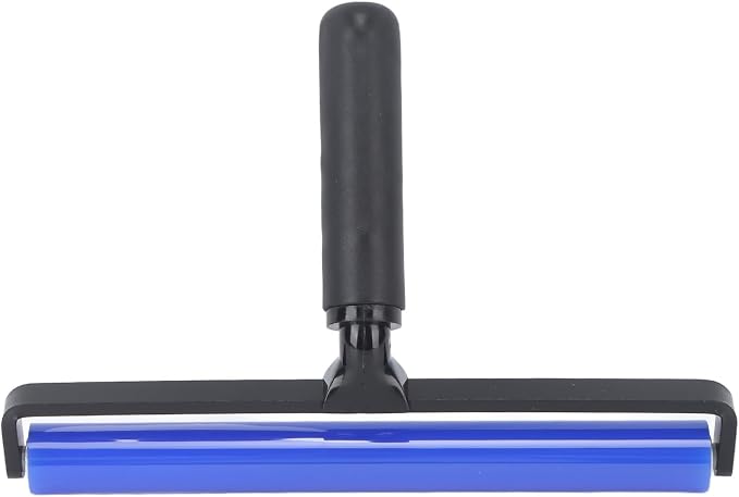 Pet Hair Roller, Large Lint Roller Super Sticky Blue Silicone Soft Static Action Black Handle, Sticky Roller for Hair Dander Fibers Rubber Powder (14 inches)