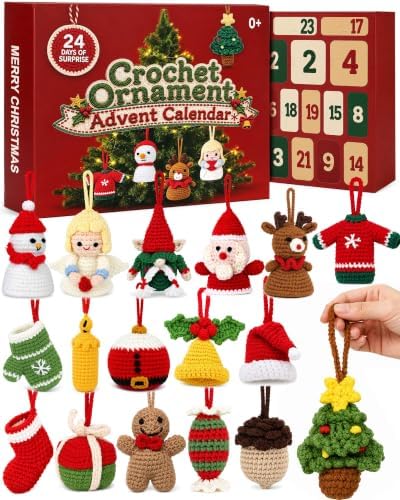 Crochet Ornament Advent Calendar 2026 Christmas Gift for Women Families