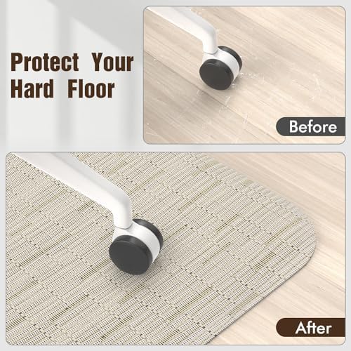 Blvornl Office Chair Mat for Hardwood Floor, Computer Chair Mat, 47.2"x 60"