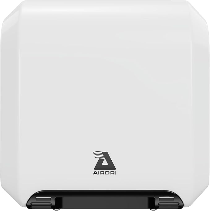 ComfortDRI Automatic Warm Air Hand Dryer - 1.7kW Low Noise Motor - 15-Second Dry Time - 67dBA Noise Output - ADA Compliant - Ideal for Small Workplaces - White