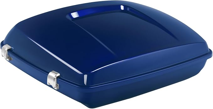 5.5" Razor Motorcycle Trunk W/Latch Key Fit For Harley 2014-2025 Touring CVO Road King Street Glide Electra Glide Ultra Limited Pack Superior Blue