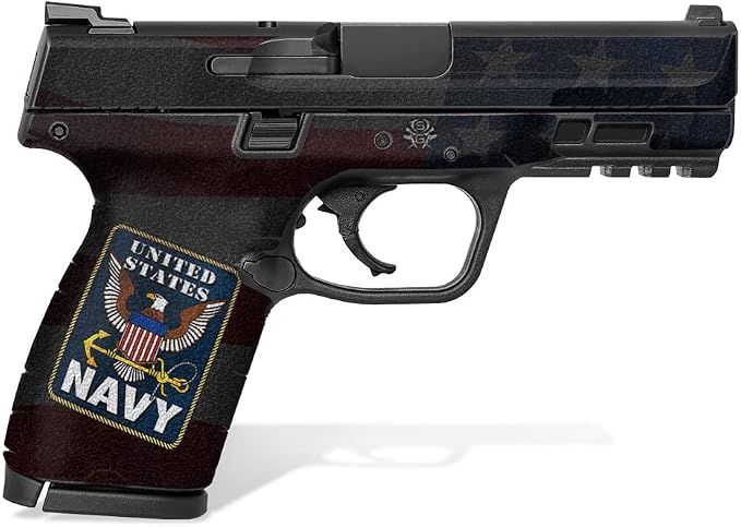 Textured Vinyl Decal Skin Kit for Smith & Wesson M&P M2.0 9mm/.40 4" Compact (U.S. Navy)