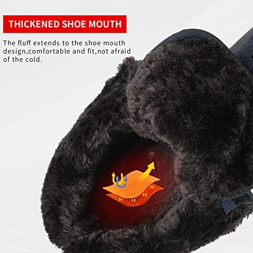 Men's Warm Winter Snow Boots Unisex Shoes Outdoor Anti-Slip Lightweight Cold Weather Boots