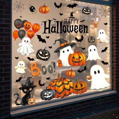 Halloween Window Clings Stickers Decor Fall Halloween Decorations Indoor