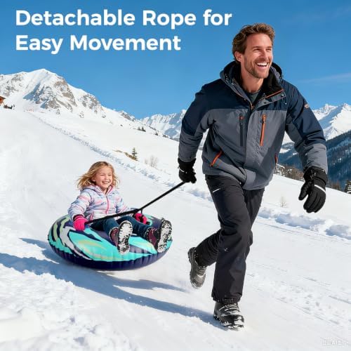 Inflatable Snow Tube Heavy Duty Thickened PVC Winter Sled