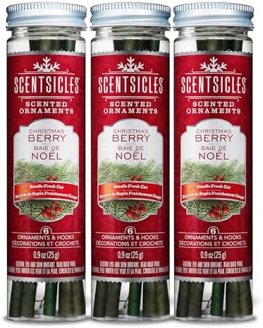 Scentsicles Christmas Berry Scented Christmas Ornaments 3 Pack