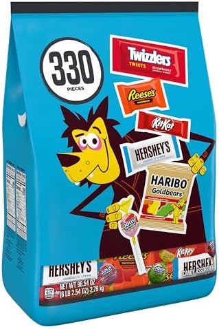Hershey's Assorted Halloween Candy and Chocolate Bulk Variety Pack 98.45 oz