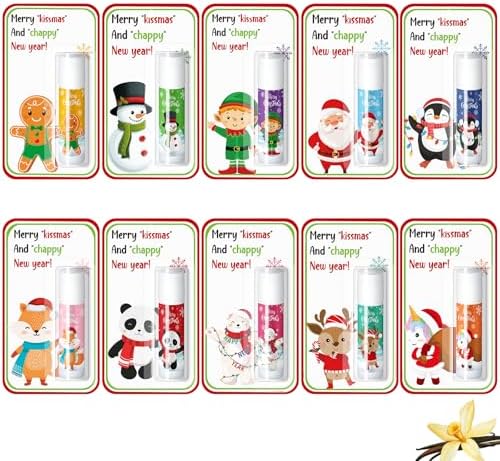 30 Pack Christmas Lip Balms Bulk Christmas Party Stocking Stuffers