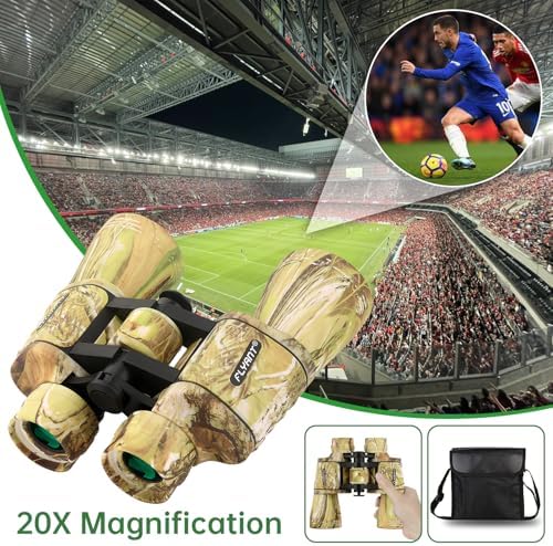 20x50 High Powered Binoculars for Adults, Waterproof Binoculars with Low Light Vision for Bird Watching Hunting Camping Travel Cruise Hiking Sports Stargazing, Birthday Gifts for Men