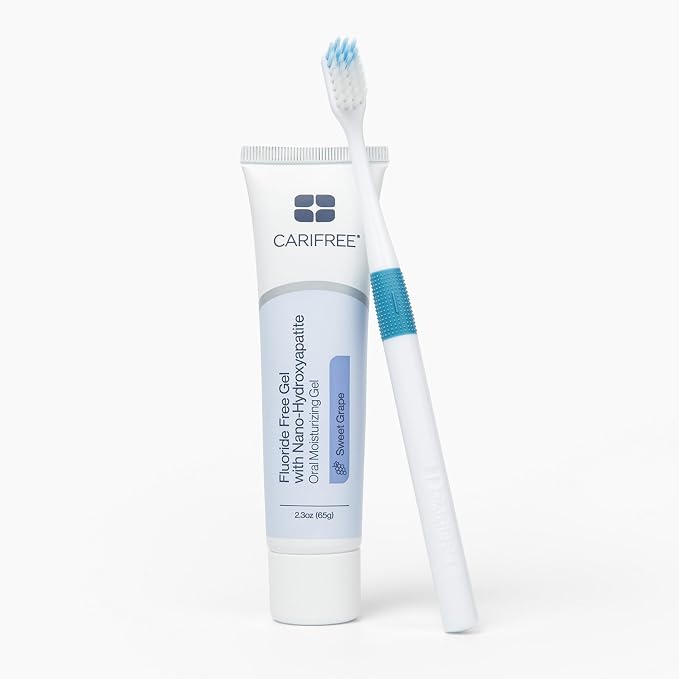 CariFree Nano Hydroxyapatite Toothpaste, Fluoride-Free, Grape, 2.3 oz Pk 2 | Fluoride-free nano-HAp gel; neutralizes pH; freshens breath & moistens mouth; dentist recommended, sweet grape.