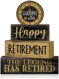 Moucuny 4 Pcs Retirement Party Decorations Happy Retirement Table Decor