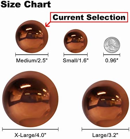 Orange Bronze 2.5" Christmas Balls Christmas Tree Decoration Ornaments Shatterproof Hanging Balls for Birthday Halloween Holiday Wedding Decorations Set of 10pcs