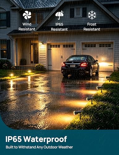 Linkind Solar Lights Outdoor Waterproof LED Spotlights Warm White 6 Pack