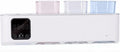 Naroote Electric Toothbrush Clean Holder, ABS Smart Toothbrush Holder with LED Display, UVC Cleaning, Fan Drying, 4000mAh Rechargeable 5 Slot Wall Mounted Organizer for Bathroom