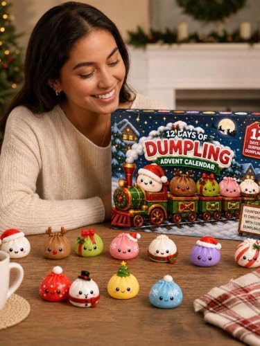 Squishy Advent Calendar 2026, 12 Day Christmas Countdown Calendar for Adult