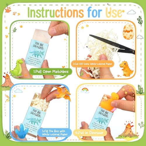 45 Sets Support Dinosaur Gifts Dinosaur Birthday Party Favors