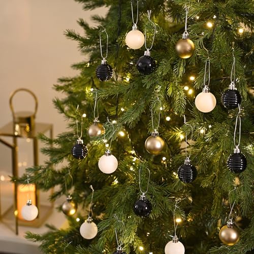 Valery Madelyn Small Christmas Tree Decorations Ball Ornaments 24ct 1.57"