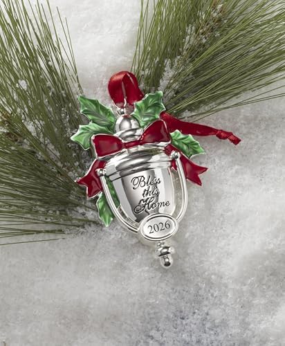 Lenox 2026 Bless This Home Silverplate Ornament