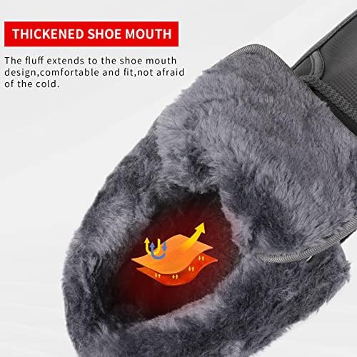 Men's Warm Winter Snow Boots Unisex Shoes Outdoor Anti-Slip Lightweight Cold Weather Boots