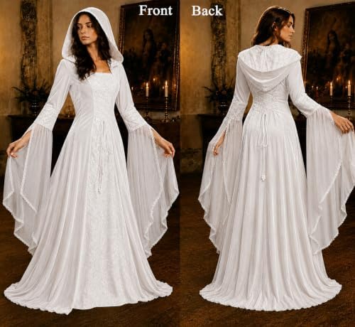 Women Deluxe Witch Dress Renaissance Vampire Halloween Costume