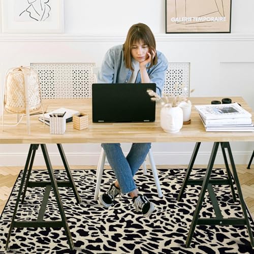 Office Chair Mat for Hardwood Floor, 72"x48" Easy Glide Computer Desk Mat Protector for Rolling Chair Under Desk Rug Nonslip Backing, Machine Wash, (Modern)