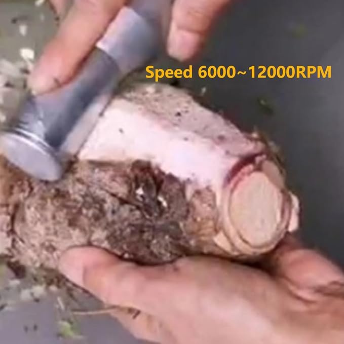 Professional Electric Sugarcane Peeler, Stainless Steel Coconut Cutter Tools, Simple And Easy To Use, Speed 6000~12000RPM, for Coconut Winter Claw Pineapple