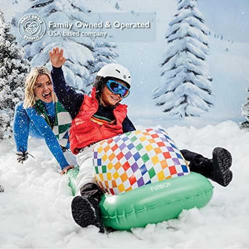 FUNBOY 50" Kids Inflatable Skimobile Winter Snow Sled
