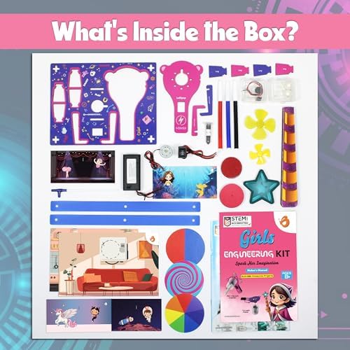 Butterfly EduFields 100+ Girls Engineering Science Kit for Kids Age 8-12