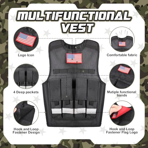 Metemot Kids Army Costume for Boys, Solider Boys Halloween Costume Age 3+