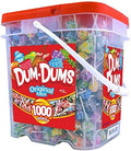 Dum-Dum Pops 1,000 Count Bucket - Assortment of Original Mix Suckers, Lollipop Case for Classroom, Work, Events - Halloween Candy Bulk Individually Wrapped