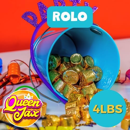 ROLOS - Rolo Candy - 4 Lb Bag - Caramel Candy - Bulk Candy Individually Wrapped – Rolos Bulk Candy - Bulk Chocolate – Gold Candy – Rolo – By Queen Jax