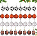 Syhood 64 Pcs Christmas Sport Ball Ornaments Tree Decor with Hanging Loop