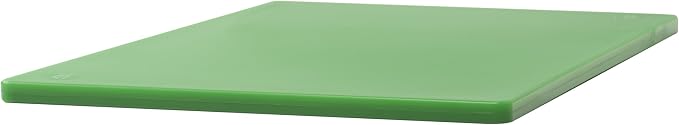 Winco 12" x 18" Green Cutting Board (Set of 6) | Dishwasher safe, Stain resistant, Minimizes dulling, HACCP approved, Great for Charcuterie, Appetizers and Buffet Displays