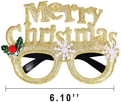 Max Fun 12Pcs Christmas Glasses Accessories Party Favors for Kids